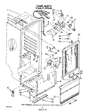 LINER Diagram and Parts List for EV190NXWW02  Whirlpool Freezer