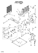 UNIT Diagram and Parts List for 2VET21DKJW01  Whirlpool Refrigerator