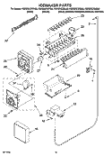 ICEMAKER PARTS, OPTIONAL PARTS (NOT INCLUDED) Diagram and Parts List for KSRS25CSSS00  KitchenAid Refrigerator