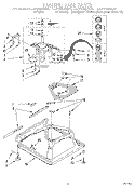 MACHINE BASE Diagram and Parts List for LLC7244AN0  Whirlpool Washer
