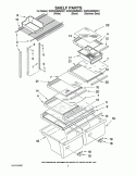SHELF PARTS Diagram and Parts List for W2RXEMMWS01  Whirlpool Refrigerator