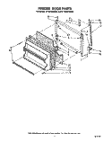 FREEZER DOOR Diagram and Parts List for ET18JMYSM00  Whirlpool Refrigerator