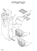 FREEZER LINER Diagram and Parts List for 4ED25DQXDW02  Whirlpool Refrigerator