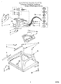 MACHINE BASE Diagram and Parts List for LBR5232EQ2  Whirlpool Washer