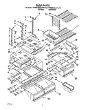 SHELF, LIT/OPTIONAL Diagram and Parts List for KTRS20MAAL10  KitchenAid Refrigerator