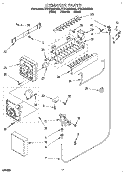 ICEMAKER Diagram and Parts List for ET21DMXDW03  Whirlpool Refrigerator