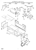 INTERIOR 2 Diagram and Parts List for KHMC107EBT0  KitchenAid Microwave