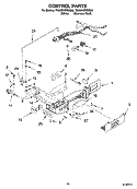 CONTROL PARTS Diagram and Parts List for 7GS6SHEXMS00  Whirlpool Refrigerator