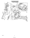 SECTION Diagram and Parts List for GLE7900XKW0  Whirlpool Dryer