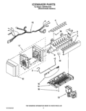 ICEMAKER PARTS Diagram and Parts List for GI6FARXXY06  Whirlpool Refrigerator