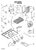 UNIT PARTS Diagram and Parts List for KSBP25INSS03  KitchenAid Refrigerator