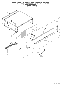 TOP GRILLE AND UNIT COVER PARTS Diagram and Parts List for KSSO42FMX03  KitchenAid Refrigerator