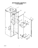 REFRIGERATOR LINER Diagram and Parts List for KSSS36DWW00  KitchenAid Refrigerator