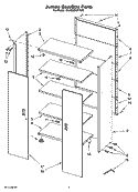 Part Location Diagram of WPW10280137 Whirlpool Door