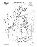 EXTERNAL OVEN Diagram and Parts List for SB130PER4  Whirlpool Wall Oven