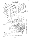 CABINET Diagram and Parts List for AC2504XM0  Whirlpool Air Conditioner