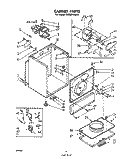 CABINET Diagram and Parts List for LG5921XMW1  Whirlpool Dryer