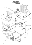 UNIT PARTS, OPTIONAL PARTS Diagram and Parts List for KUIC18PNTS1  KitchenAid Ice Maker