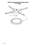 LOWER WASHARM AND STRAINER Diagram and Parts List for KUDA23ZYWH0  KitchenAid Dishwasher