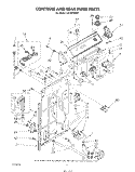 CONTROLS AND REAR PANEL Diagram and Parts List for LA7780XSW1  Whirlpool Washer