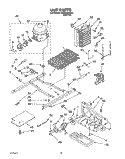UNIT Diagram and Parts List for 3XKGN701001  Whirlpool Refrigerator