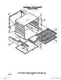 INTERNAL OVEN Diagram and Parts List for 1SF014BEW1  Whirlpool Range