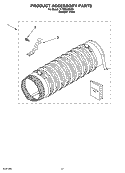 PRODUCT ACCESSORY PARTS Diagram and Parts List for YLTE5243DQ6  Whirlpool Washer Dryer Combo