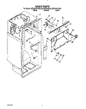 LINER Diagram and Parts List for 8ET22PKXYN00  Whirlpool Refrigerator