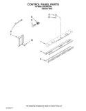 CONTROL PANEL PARTS Diagram and Parts List for KSSC36QTS06  KitchenAid Refrigerator