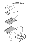 SHELF Diagram and Parts List for ET16JMYSN00  Whirlpool Refrigerator