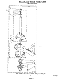 BRAKE AND DRIVE TUBE Diagram and Parts List for LA5430XPW5  Whirlpool Washer
