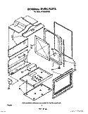 EXTERNAL OVEN Diagram and Parts List for SF3600EPW0  Whirlpool Range