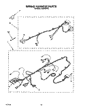 WIRING HARNESS Diagram and Parts List for LA5243XYW1  Whirlpool Washer