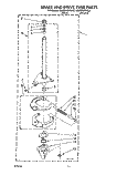 BRAKE AND DRIVE TUBE Diagram and Parts List for KAWE460WWH2  KitchenAid Washer