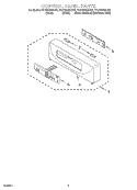 CONTROL PANEL PARTS Diagram and Parts List for YKEBS208DB6  KitchenAid Wall Oven