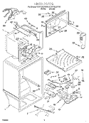 LINER Diagram and Parts List for KTRP21KJBT00  KitchenAid Refrigerator