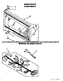 DOOR, WIRING HARNESS, LIT/OPTIONAL Diagram and Parts List for MH6701XX0  Whirlpool Microwave