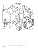 OVEN Diagram and Parts List for RF316PXXN0  Whirlpool Range