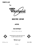 SECTION Diagram and Parts List for LE5530XKW1  Whirlpool Dryer