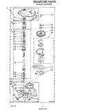 GEARCASE Diagram and Parts List for LA5310XSW0  Whirlpool Washer