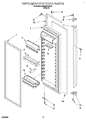 Part Location Diagram of 1117900 Whirlpool TRIM-DOOR