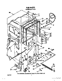 TUB, LIT/OPTIONAL Diagram and Parts List for DU7770XS0  Whirlpool Dishwasher