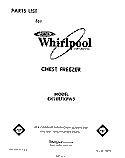 SECTION Diagram and Parts List for EH18EFXPW5  Whirlpool Freezer