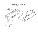 CONTROL PANEL , LIT/OPTIONAL Diagram and Parts List for F4508W1  Roper Range