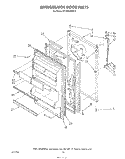 REFRIGERATOR DOOR , LIT/OPTIONAL Diagram and Parts List for ET18PKXSW10  Whirlpool Refrigerator