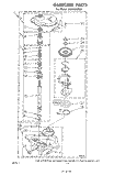 GEARCASE Diagram and Parts List for LA3400XPW1  Whirlpool Washer