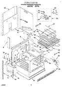 OVEN Diagram and Parts List for RS6755XYN5  Whirlpool Range