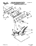 SECTION Diagram and Parts List for LEC6646AQ0  Whirlpool Dryer