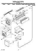 ICEMAKER PARTS, OPTIONAL PARTS (NOT INCLUDED) Diagram and Parts List for GD5NVAXSA02  Whirlpool Refrigerator