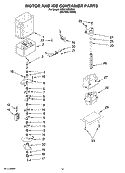 MOTOR AND ICE CONTAINER PARTS Diagram and Parts List for KSSC42QVS00  KitchenAid Refrigerator
